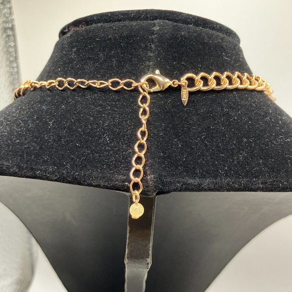 NRO Gold-Tone Multicolored Glass Squared Necklace! - Picture 10 of 10